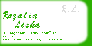 rozalia liska business card